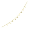 thumbnail image 1 of Collier en Or Jaune 14k avec Breloques en Diamants Ronds 18 Po, 1 of 3