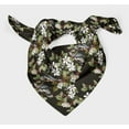 thumbnail image 3 of Bimba Gray Floral & Bird Pure Silk Printed Head Bandanas Summer Neck Wrap Scarf 40 x 40 Inches, 3 of 6