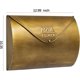 thumbnail image 2 of Buzón de pared dorado para exteriores, buzones de metal impermeables con acero galvanizado a prueba de óxido, buzón de gran capacidad para casa, 12.99 x 10.35 x 5 pulgadas, 2 of 9