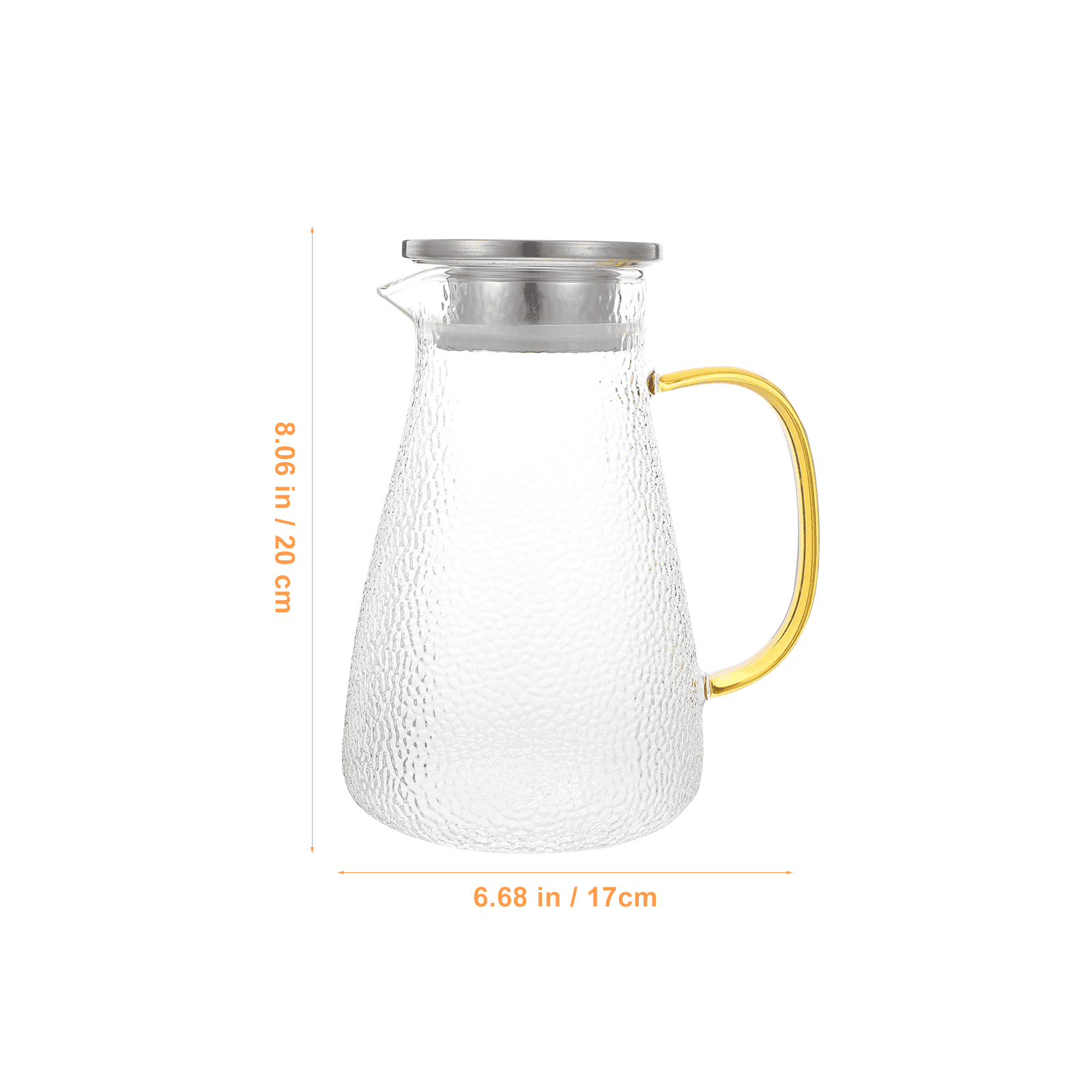 Glass Juice Carafe Water Pot Jug Pitcher Beverage  Drip Coffee Teapot Decanters Fruit Orange Tea Household Iced Holder