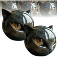 thumbnail image 2 of Luxury Black Cat Stone Sculpture – Elegant Home Decor & Gift-Ready Art Piece, Hand-Carved Crystals and Healing Stone Cat Head Sculpture, Cats Figurine Decoration Statue Gifts for Cats Lovers (2Pcs), 2 of 6