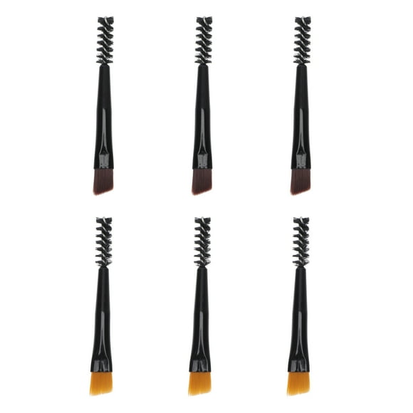 6Pcs Double-headed Eyebrow Brush Eyebrow Shaping Tool Mini Eyebrow Brush