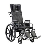 Drive Medical Sentra Reclining Wheelchair-Size:20" Seat,Style:Detachable Full Arms