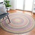 thumbnail image 2 of SAFAVIEH Cape Cod Robynne Geometric Area Rug, Green/Pink, 3' x 5' Oval, 2 of 4