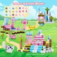 thumbnail image 3 of RaceGT 100PCS Magnetic Blocks, Magnetic Building Cubes for Girls Boys, STEM Creative Educational Toys for Kids 3 4 5+ Years Old, Magnet Tiles Set, Montessori Stacking Toy, Toddlers Gifts Pink Castle, 3 of 9