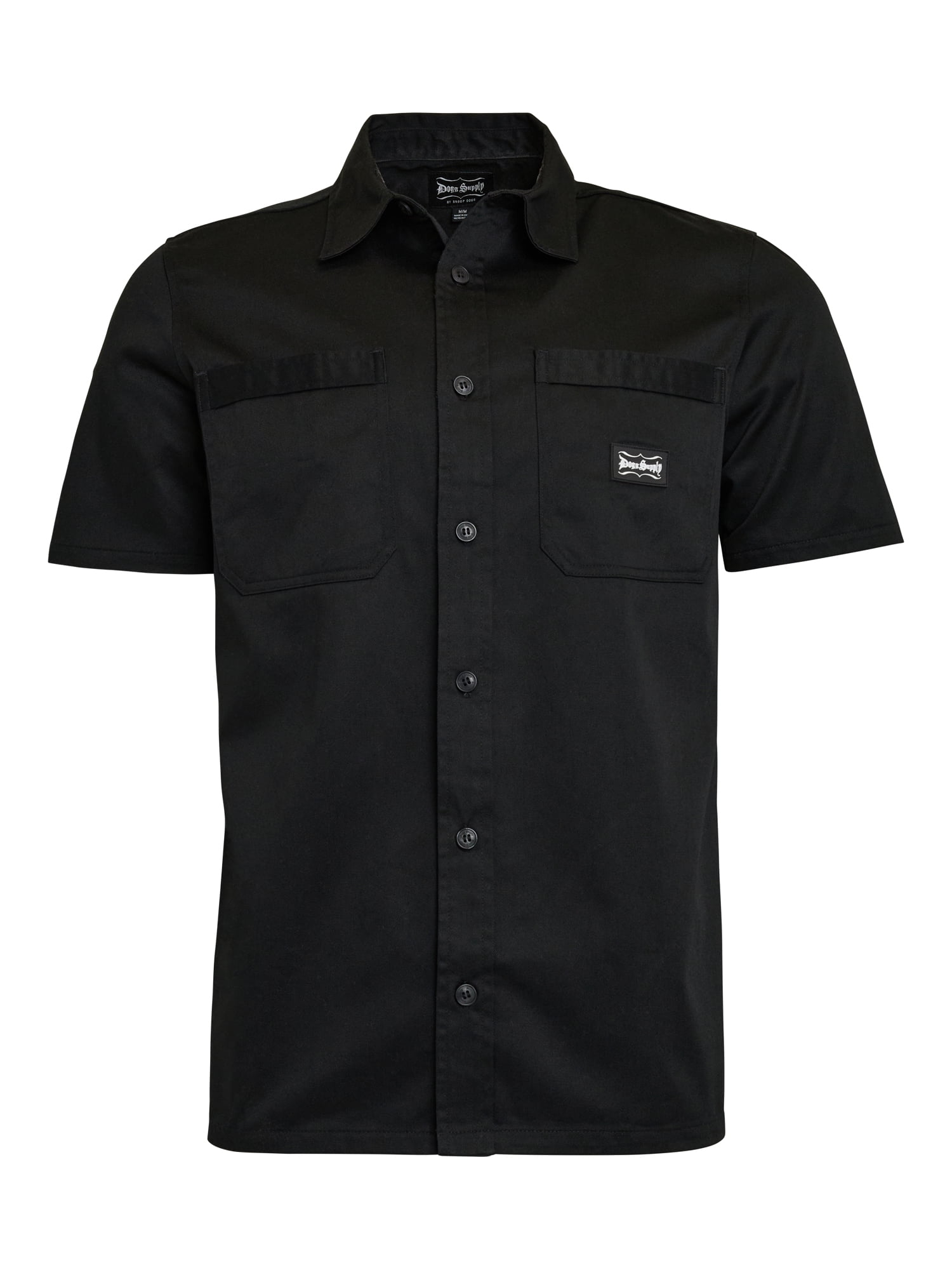 Dogg Supply by Snoop Dogg All-Gender Men's and Women's Twill Work Shirt, Sizes XS-3XL