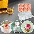 thumbnail image 5 of 2X Molde para Cubitos de Hielo de Rosas, Bandeja para Cubitos de Hielo en Forma de CorazóN, Molde de Silicona para Hacer Bolas de Hielo para CóCteles de Whisky, Bebidas, Rosa, 5 of 5