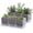 Clear, variant on GYA Herb Garden Planter Set, Plastic Plant Pots with Drainage and Saucer, Indoor Succulent Cactus Vegetable Pot for Windowsill, Garden Balcony, Green, Set of 1, 76-V-C-1