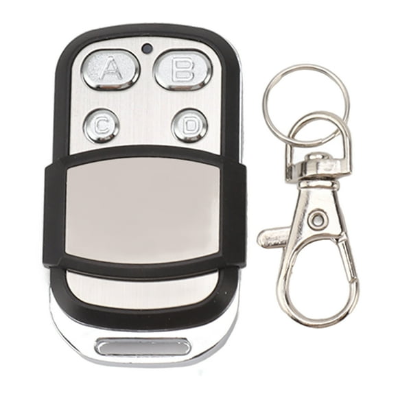 Control remoto inalámbrico de 4 botones para abrir puertas, transmisor para sistema de seguridad de garaje, batería incorporada.