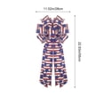 thumbnail image 3 of Cififendec 4th of July Wreath Bow, 22.83"×11.02", Patriotic Large American Flag Star-Striped Decorative Bow for Front Porch, Fence and Outdoor Holiday Decor, 3 of 5