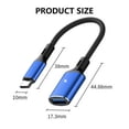thumbnail image 3 of FIEWESEY USB C to USB Adapter, Type C 3.0 OTG Cable On The Go Type C Male to USB A Female Adapter Compatible with MacBook Pro 2018 2017,Samsung Galaxy S20 S20+ Ultra S8 S9 Note 10 and More - Blue, 3 of 7
