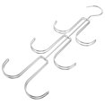 thumbnail image 1 of Purse Holder For Closet Multi Layer Hanger Organizer Household Silver 37x14x2cm Space Saving Rotating 1Set, 1 of 4