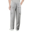 thumbnail image 4 of Men's Zip Up Fleece Sports Gym Athletic Jogging Track Sweat Suit 2 Piece Set (Grey, 5XL), 4 of 4