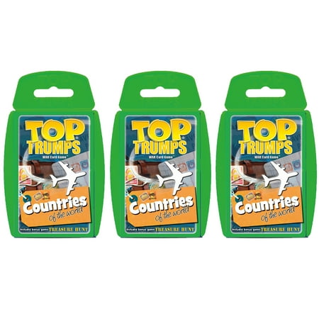 Countries of the World Top Trumps Card Game  3 Packs  by Top Trumps