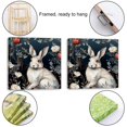 OWNSERIES Rabbit Pattern Pattern 2PC Canvas Wall Art Paintings for