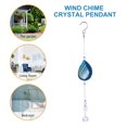 thumbnail image 4 of Decorativa Colgante colgante de cristal, rebanadas de ágata natural, campanillas de viento para el hogar (azul) Likrtyny Decoraciones, 4 of 9