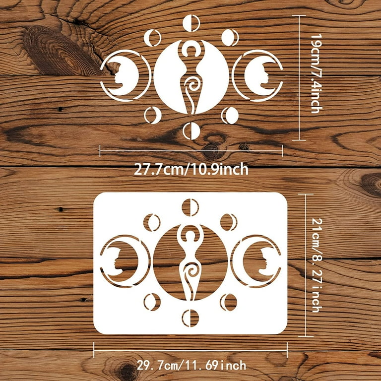 Wiccan Witch Symbols Drawing Stencil 11.8x11.8inch Reusable Spiral Goddess Painting Template DIY Craft Viking Celtic Knot Stencil for Painting on Wall Furniture Wood and Paper - Walmart.com wiccan-witch-symbols-drawing-stencil-11-8x11-8inch-reusable-spiral-goddess-painting-template-diy-craft-viking-celtic-knot-stencil-for-painting-on-wall-furniture-wood-and-paper-walmart-com