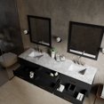 thumbnail image 4 of Tuckerton 84 in W x 22 in D Black Double Bath Vanity and Carrara Marble Top, 4 of 11