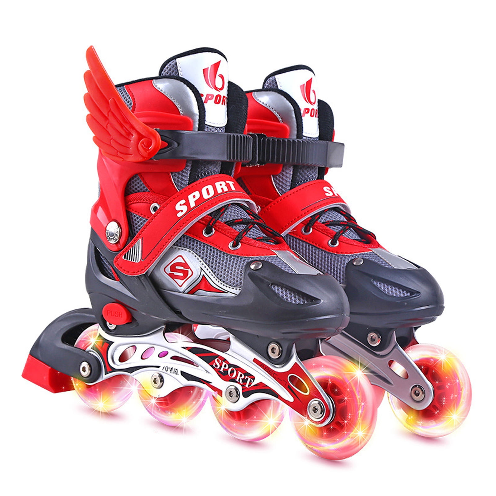Roller Skates Safe Size Adjustable Inline Skates for Kids Walmart Canada