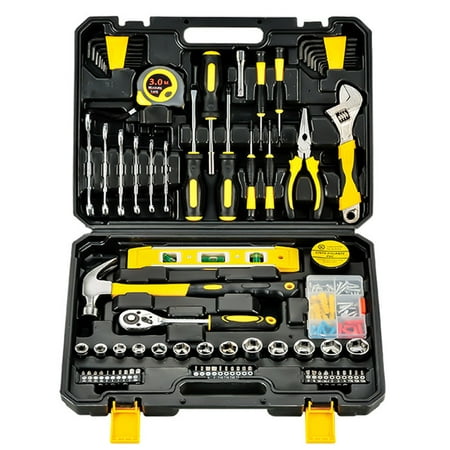 108 Pieces Household Mechanic Tool Set Craftsman Basic Tool Kit Mechanic Hand Tool Set