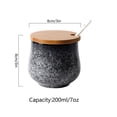 thumbnail image 3 of Japanese Sugar Bowl With Lid, Retro Ceramic Storage Jar,200ml(7oz) Small Sugar Pot, Sugar Container Spice Jar, For Coffee Bar, Restaurant, Home-c-200ml 7oz, 3 of 7