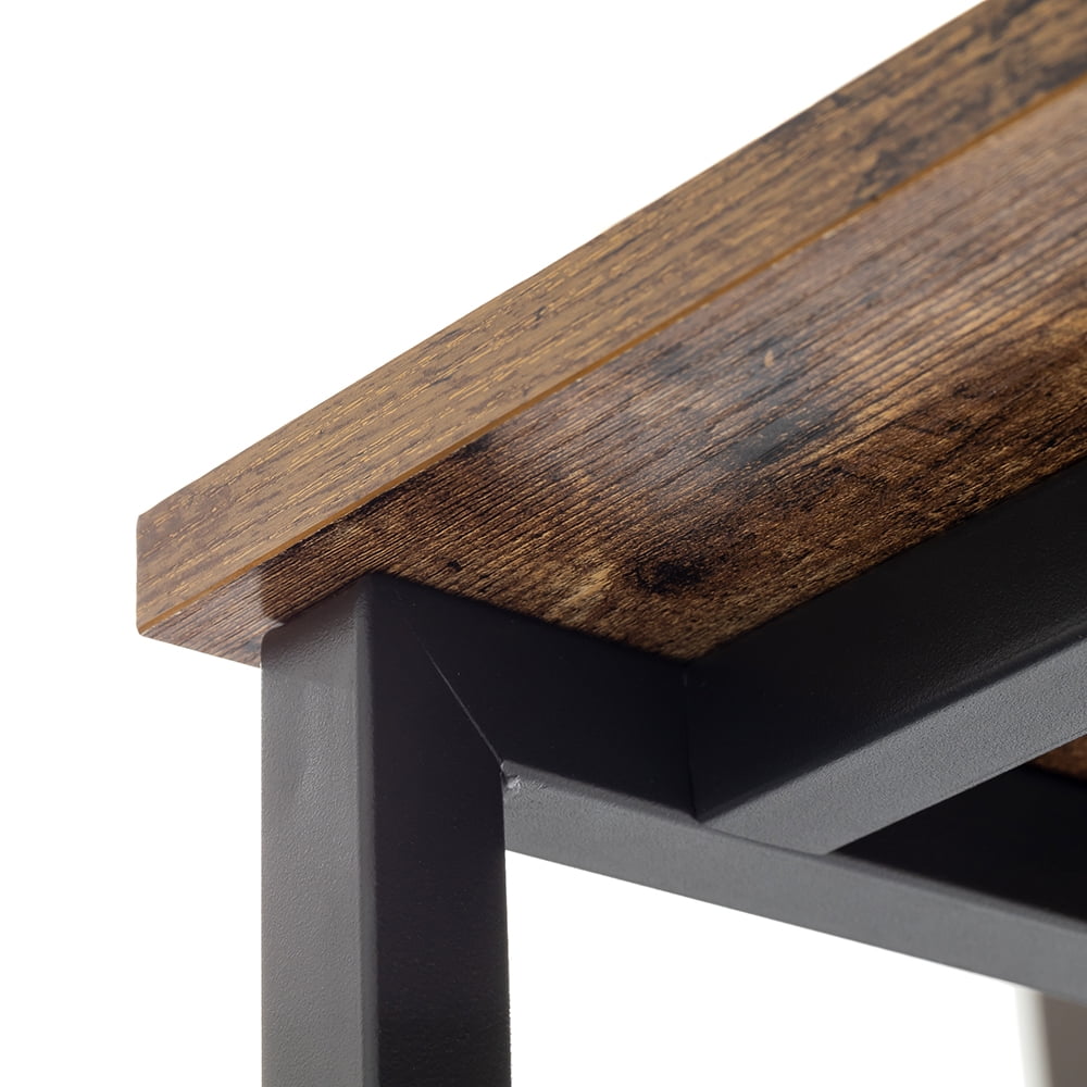 Private Jungle Computer Desk with Mesh 46.5 inch Study Writing Table for Home Office,Black Metal Frame,Rustic Brown Private Jungle Computer Desk with Mesh 46.5 inch Study Writing Table for Home Office,Black Metal Frame,Rustic Brown
