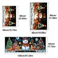 thumbnail image 5 of YIMEIS Merry Christmas Snowman Tree Gifts Kitchen Mat Rug Set - 1/2 Pcs Perfect for Kitchen Counter, 16''*24''/47''*18'', Functional for Decoration, 5 of 10