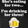 thumbnail image 3 of CafePress - Im Drinking For Three Long Sleeve T Shirt - Long Sleeve Dark T-Shirt, 3 of 4