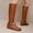 Yellow, variant on Viluyesy Womens Tall Boots, Side Zipper Round Toe Wide Calf Fashion Western Knee High Boots Black