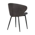 thumbnail image 3 of 19 Inch Faux Leather Back Contemporary Dining Chair, Gray - Saltoro Sherpi, 3 of 4