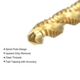 thumbnail image 3 of Unique Bargains 6-32 UNC High Speed Steel Machine 3 Spiral Flutes Thread Tap Titanium Plated, 3 of 5