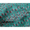 thumbnail image 4 of oneOone Silk Tabby Fabric Leaves & Floral Block Printed Fabric 1 Yard 42 Inch Wide, 4 of 4
