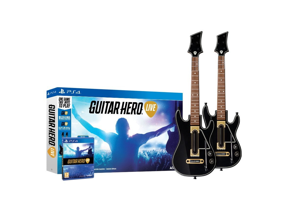 Guitar Hero Live Bundle – New Game System, Rock Band for Sony