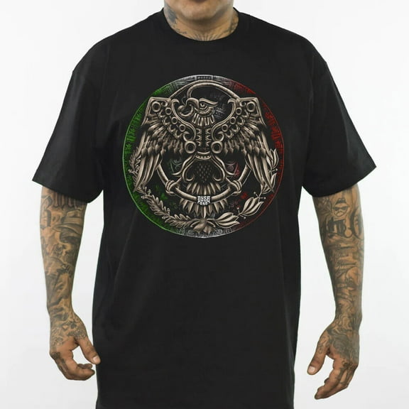 Eagle Stone Men's T Shirt Dyse One Chicano Tattoo Art Mexican