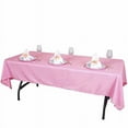 thumbnail image 4 of BalsaCircle 10 Pieces 60" x 102" Pink Rectangle Polyester Tablecloths Table Cover Linens, 4 of 7