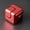 A005- Red, variant on Squeeze Toys, Metal Squeeze Toys, Squeeze Cube for Adults, Desk Squeeze Toys, 1X1X1 Inch Mini Rotating Cube, Smooth Polished Full Metal Construction for Hand Fidgeting and On-Desk