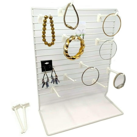 

Counter Top Wire Product Display with 4 D Plastic Peg Hooks 20 x 18 x 7 200 Hooks & 10 Racks
