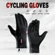 Cycling Gloves Touchscreen Waterproof Fleece Thermal Sports Gloves for Hiking Skiing - image 2 of 7
