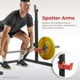 thumbnail image 2 of Sunny Health & Fitness Multifunctional Adjustable Bench Press Squat Rack, Shoulder Press, Incline Bench Press, Dumbbell Rows, Bicep Curls, Deadlifts - SF-XF922011, 2 of 6