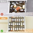 thumbnail image 3 of Spice Drawer Organizer with 28 Jars and 216 Labels,Non-slip Rubber, Bamboo 4 Tier Spice Racks Tray Seasoning Containers for Kitchen Drawers,Cabinets,Countertop,13" Wide * 15.8" Deep, 3 of 5