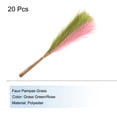 thumbnail image 3 of Uxcell 20Pcs Faux Pampas Grass 21.65" Fake Pampas Grass Decor Grass Green/Rose, 3 of 7
