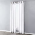 thumbnail image 4 of SKL Home Saturday Knight Ltd Raine Light Filtering Sophisticated SunSafe Window Curtain Panel - 40 x 84, White, 4 of 10