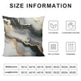 thumbnail image 5 of COMIO  Black and Gold Marble Throw Pillow Covers Decorative Black Grey Abstract Pillow Cases Cushion Covers for Sofa Couch Car Bedroom Home Decor, 5 of 5