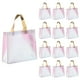 thumbnail image 1 of Reutilizables Regalo Bolsas, Multicolor Mano Brillante Supermercado Compras Bolsa con Manijas para Cumpleaños Fiestas, Boda, Navidad, Paquete de 60, 1 of 5