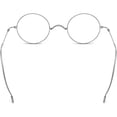 thumbnail image 4 of Agstum Retro Round Titanium Optical Eyeglasses Frame Wire Rim Cable Temples No Nose Pads, 4 of 12