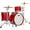 Satin Diablo Red, variant on Ludwig NeuSonic 3-Piece Fab Shell Pack With 22" Bass Drum Satin Golden Slumbers