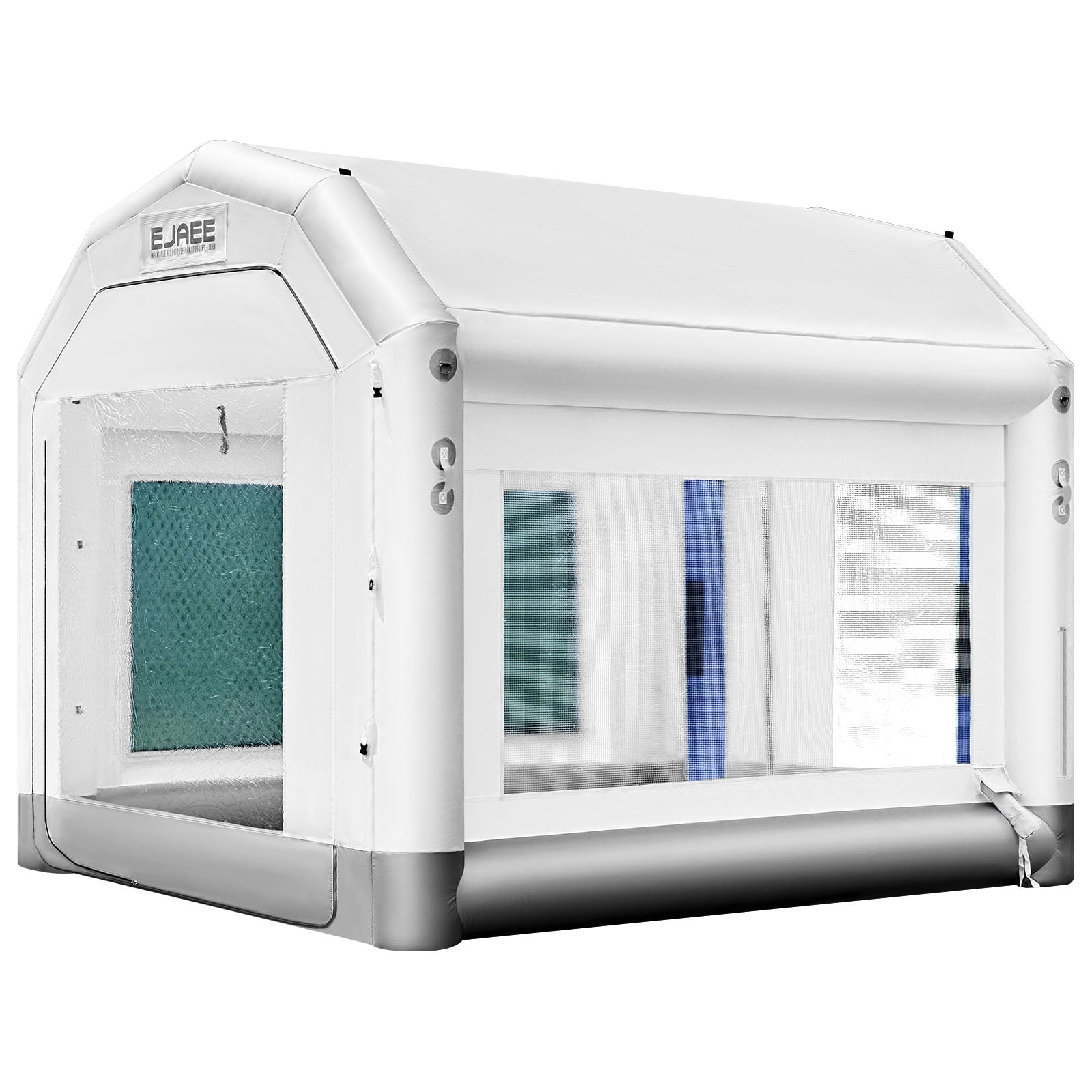 EJAEE Silver Series 12x10x10 All Purpose Inflatable Paint Booth w/ Blowers& Filters