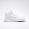 thumbnail image 2 of BB4500 Hi 2 Mens High-Top Sneakers White Solid Grey Leather Ballistic Mesh, 2 of 9