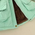 thumbnail image 5 of Chaqueta de algodón con capucha para mujer, Parkas cálidas y ajustadas con forro polar, abrigos medios informales, prendas de vestir gruesas, Otoño e Invierno, 5 of 5