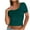 Green1, variant on Jalioing Women's Crop Tops Summer Slim Short Sleeve Scoop Neck Fashion Tee Solid Color Basic Shirts Trendy